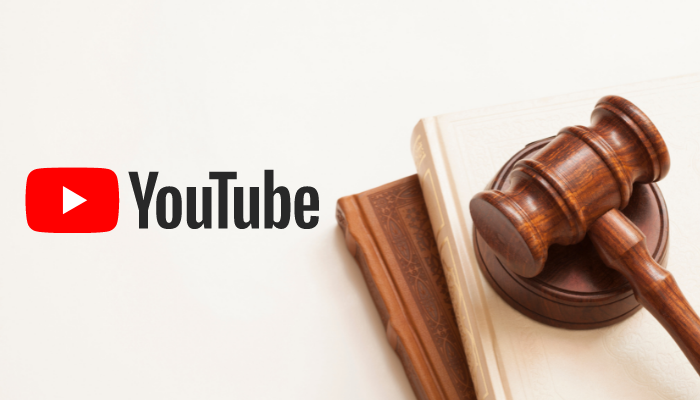 YouTubeと法律のイメージ